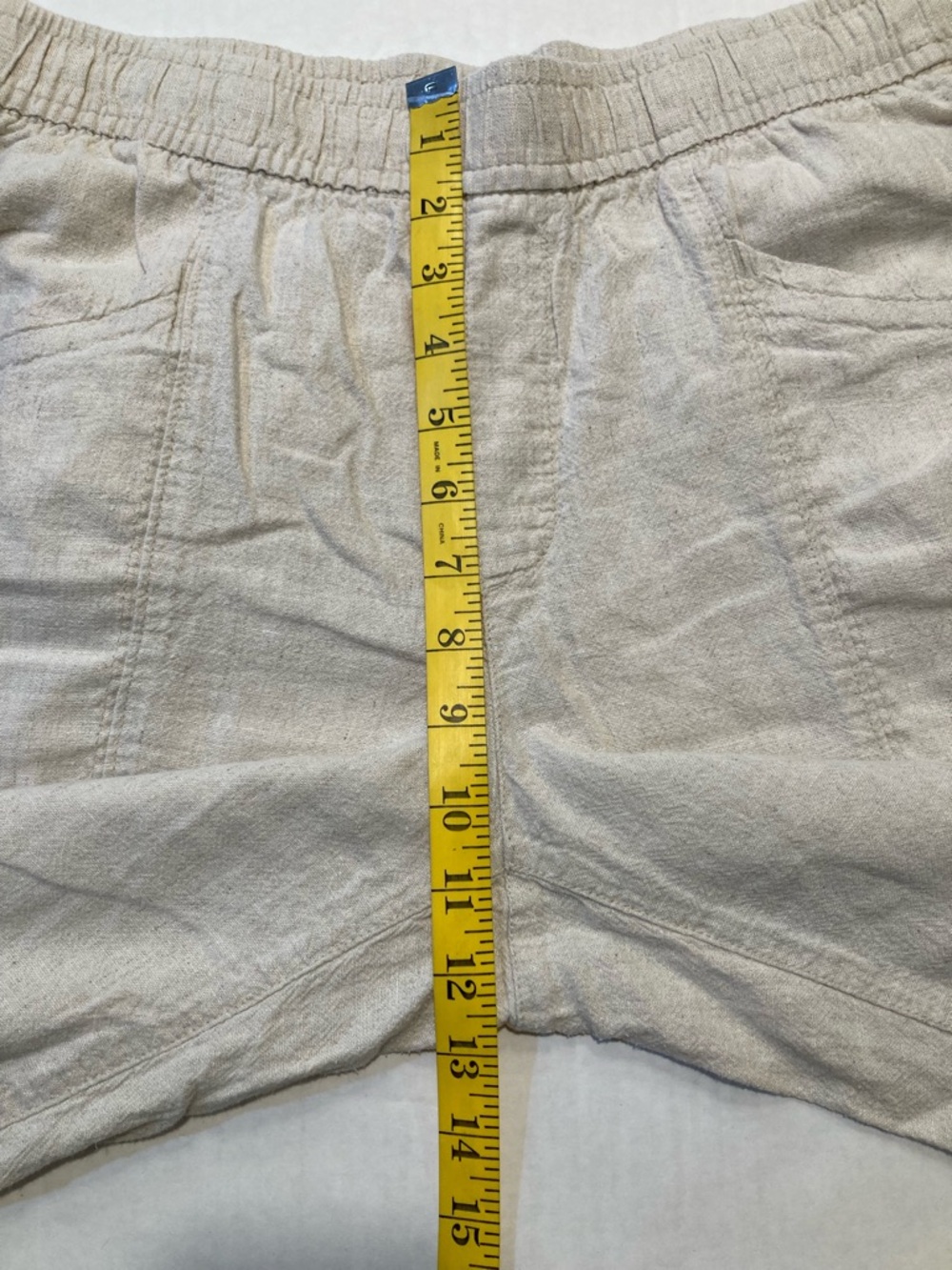Old Navy 🟣 Size Medium High Raise Straight Taper Linen Blend Pants - Picture 5 of 7